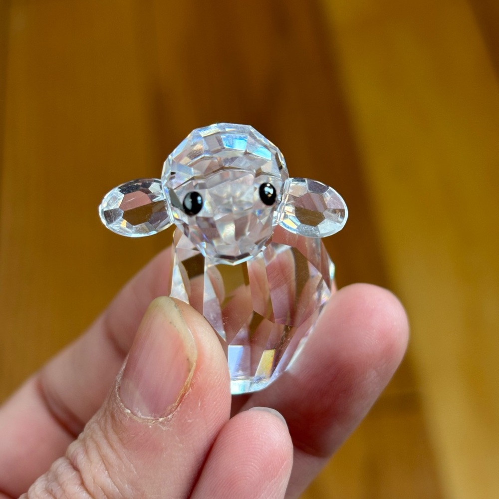 Retired Swarovski Crystal Lamb Figurine